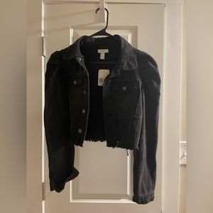 Forever 21 Black Jean Jacket, Size L, NWT